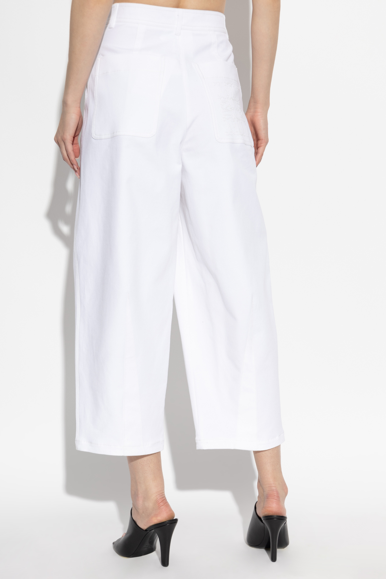 White Trousers Mina Max Mara - Vitkac GB